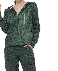 Leopard print tracksuit small